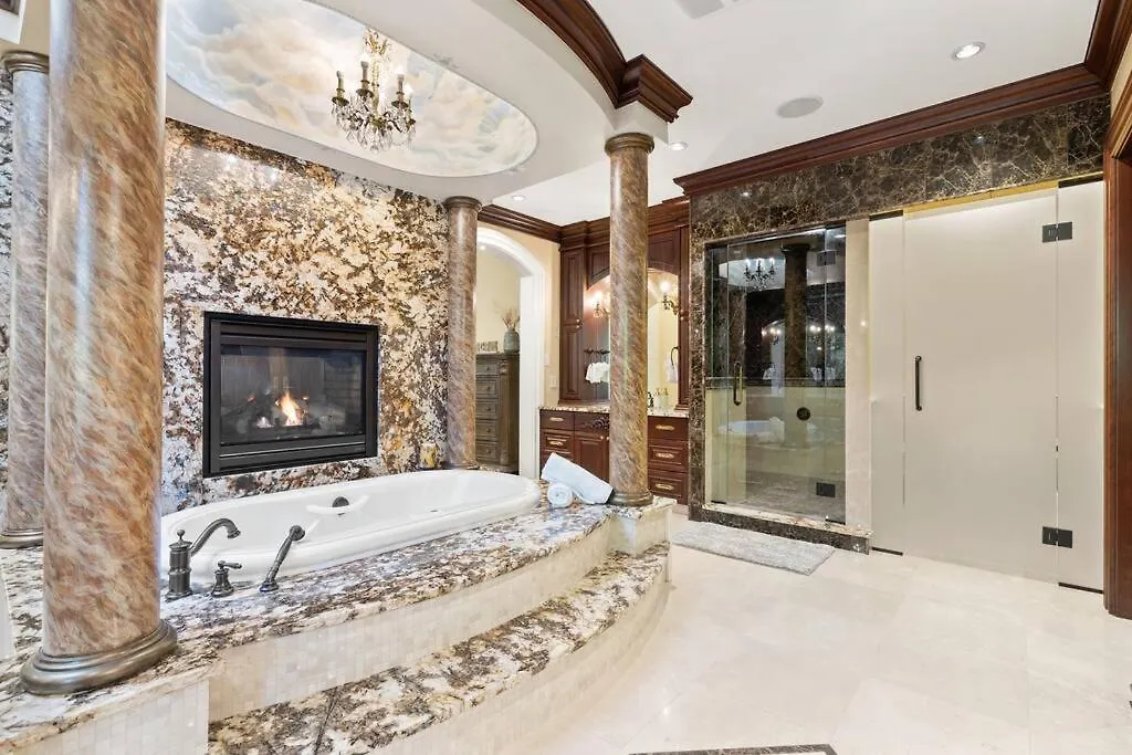French Chateau W/Swim Spa & Theatre: 11,700 Sqft Calgary Canada